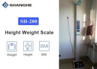 China Electrical Bluetooth Ultrasonic Height And Weight Machine With LED Display for sale