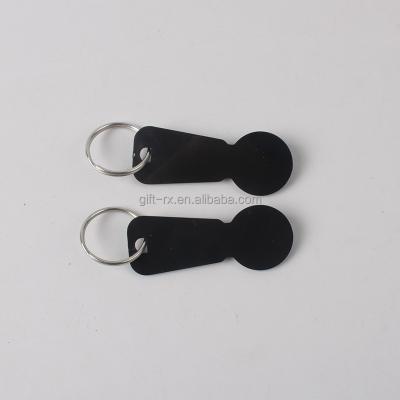 China Plastic Trolley Coin Key Ring New High Quality Supermarket Trolley Mold for sale