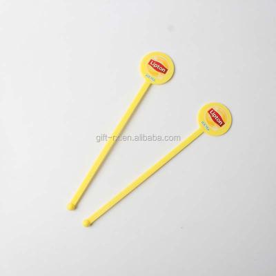 China PS Type One Disposable Plastic Time Use Colorful Plastic Coffee Stirrer for sale