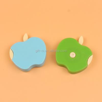 China Tailor Senior Chain Tape Measure Body Plastic Tape Measure With Promotion Gift, Apple Shape Wholesale Custom Funny Tape Measure for sale