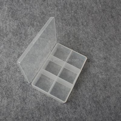 China Plastic Pill Box Food Grade Non-Toxic Material Transparent Small Compartments for sale