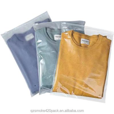 China Wholesale Disposable Plastic Bag PVC/Eva/PP Ziplock Frosted Plastic Zipper Zipper Bag Clothing T-shirt Shoes Zipper Packaging Bag for sale