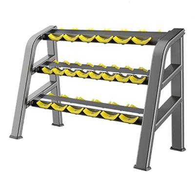 China Cheap Beauty Eco - Friendly Strength Training Fitness Equipment 3 Layers Dumbbell Rack for sale