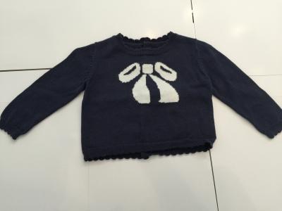 China Softness Round Neck Kids Knitted Sweater Long Sleeve Intarsia Breathable Anti Shrink for sale