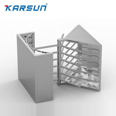 Cina 304 KARSUN ACCESS gyms used waist height turnstile Fingerprint reader Revolving Turnstile Gate of stainless steel for sale in vendita