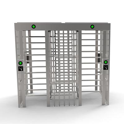 China 304 Stainless Steel Full Height Turnstile Mechanism Full Height Turnstile Mechanism Stainless Steel Double Passage Turnstile Access Control System for sale