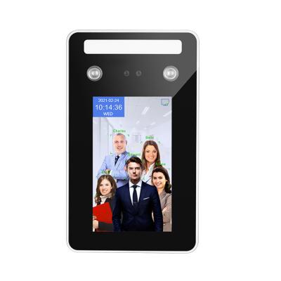 China Hot Selling Cloud Touch Screen 5 Inch IPS Screen Multi Face Recognition RFID Card Door Access Control System for sale