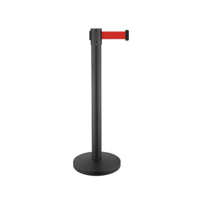 China Exhibition Pedestrian Stand Barrier Retractable Bank Control Belt Post Barrier Factory à venda