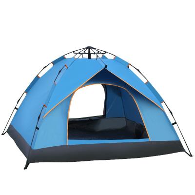 China Extended Type - 2 - 3 People Double Layers Automatic Open Family Outdoor Waterproof Tents For Camping for sale