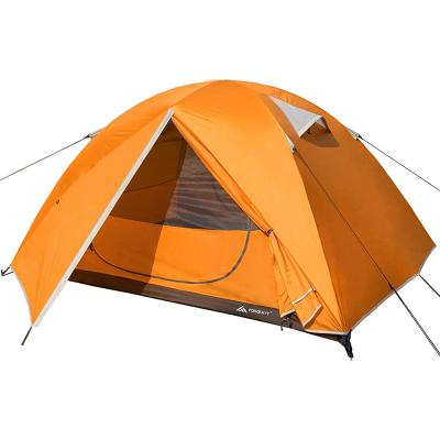 China Extended Type Waterproof Two Man Dome Tent For Outdoor Mountain Customized Double Layer Windproof Tent for sale