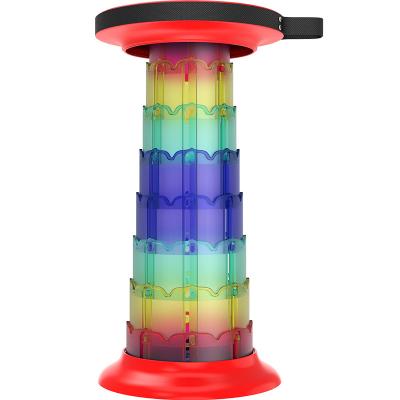 China Modern Folding Stool Thickened Overturning Heightened Telescopic Adjustable Portable Plastic Stool for sale