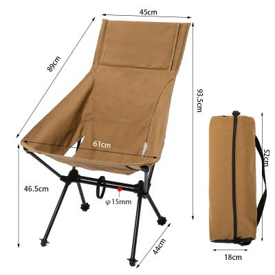 China Modern OEM Customized Aluminum Frame Folding Chair Adjustable Camping Beach Chair for sale