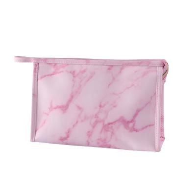 China Factory Direct Sale Large Capacity Marbling Cosmetic Storage Lady Bags PU Waterproof Makeup Bag For Women for sale