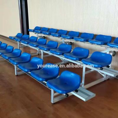 China Waterproof Convenient Movable Aluminum Bleach Benches Football School Yourease Telescopic Seat for sale