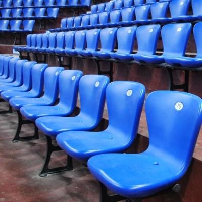 China Sun Creme ; Raincoat ; Fire retardant ; Factory Direct Sale High Quality Plastic Stadium Seating Grandstand Chair Backrest Fire Resistant Plastic Seats for sale