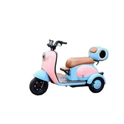 China 48v20ah luxury three wheels new electronic electric tricycle producer tricycle for 2 adults luxury carbon steel closed EEC 48V 70-90km for sale