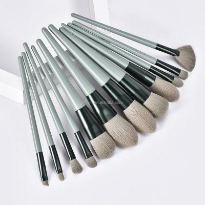 China Angular Blush 12pcs Professional Cosmetic Private Label Brush Eyeshadow Brush Private Label Makeup Set Brush Custom Logo for sale