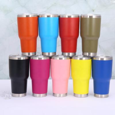 China Sustainable 30oz Tumbler Stainless Steel Coffee Tumbler Double Wall Vacuum Insulated Travel Mug with Lid for sale