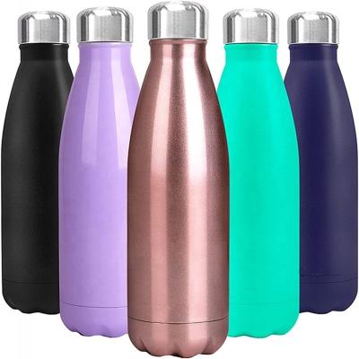 China Sustainable 500ml Cola Shaped Insulated Stainless Steel Water Bottle - Double Walled Vacuum Insulated Thermos Flask - Metal Sports Bottle for sale