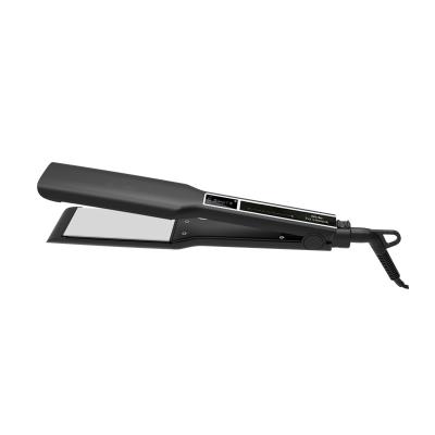 China Multifunctional Hair Straightener Touch Screen Curler Straightener Titanium Tourmaline Hair Straightening Irons Flat Iron Hair Straightener for sale