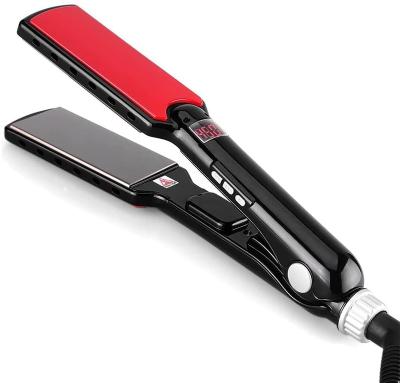 China High Quality Professional Ceramic Hair Straightener 38mm Negative Ion Generator Negative Ion Hair Straightener for sale