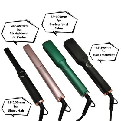 China Wholesale Green Wheel Control K&K Flat Irons Hair Straightener Titanium Plates Custom Flat Iron Ceramic Hair Straightener for sale