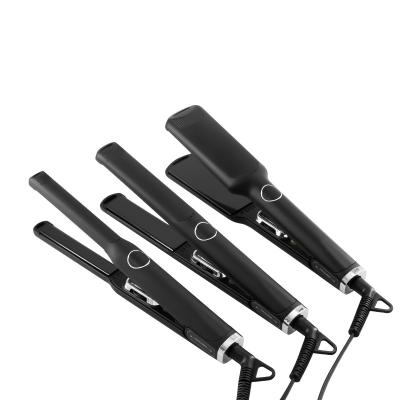 China Professional Custom Logo Flat Iron Titanium Flat Iron Keratin Irons Plancha Para Cabello De Hot Tools Digital Flat Straightener Hair Nano Salon Iron for sale