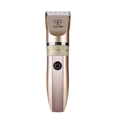 China Stocked High quality metal rechargeable electric bilvolt pet grooming hair clipper cat dog cutter trimmer for sale