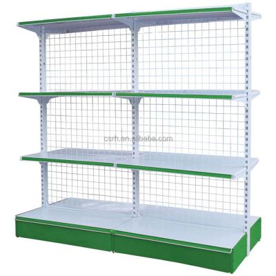 China Double sided double sided retail shelving displayrack / shopping mall / supermarket single side shelf for sale for sale