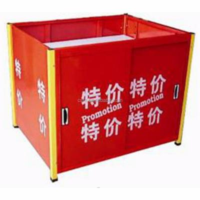 China RH-PT002 Steel Supermarket Promotion Table 1000*800*800 Cheap Promotion Desk for sale