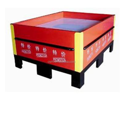 China RH-PT014 Size 1200*1000*500mm Supermarket Sale Display Promotion Table Steel Retail Display Table for sale