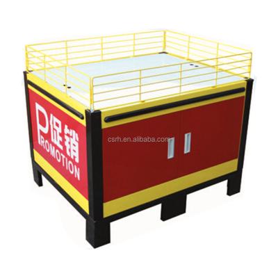 China RH-PT0016 steel length 1000mm or 1200mm supermarket promotion table for sale