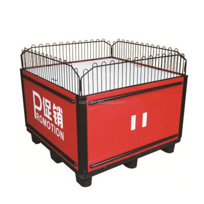 China RH-PT017 size 1000*800*900mm supermarket promotion platform/promotion steel table for sale for sale