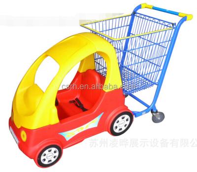 China Unveiling RH-SK09 1510*580*1030mm Supermarket Child Amusement Shopping Trolley Shopping Cart for sale