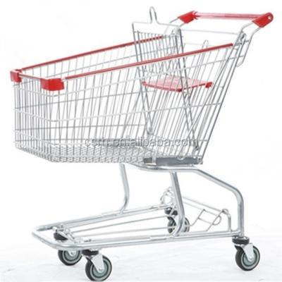 China Unveiling RH-SM210 210L American Style Supermarket Shopping Trolleys And Carts Super Shopping Cart Trolley for sale