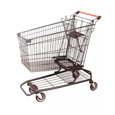 China RH-SM180 Unveiling American Style Trolley 180L Supermarket Shopping Trolley Trolley 1040*585*11040mm for sale