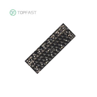 China Electronic Type C Products TF60 64 Keys OEM ISO Layout Cable RGB Wired Solder Mechanical Keyboard PCB Plug & Play With Qmk Via for sale