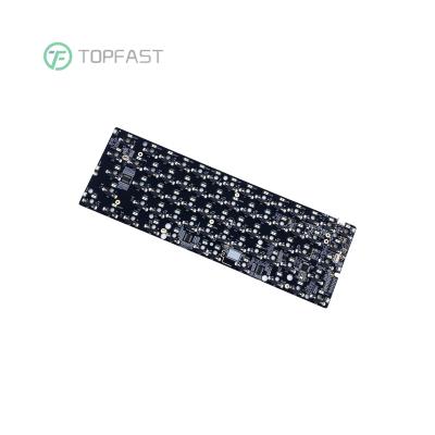 China Electronic products 60%rgb hot swappable custom mechanical keyboard pcb programmed qmk via type c port keyboard firmware pcb 60 for sale