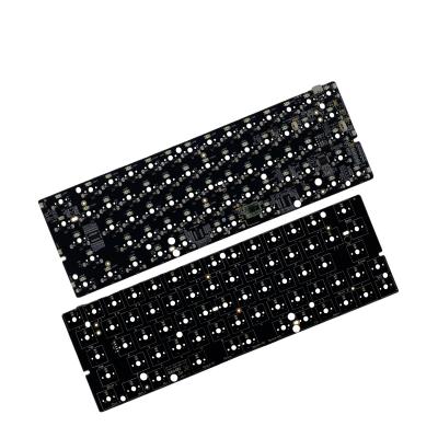 China Custom 60% Keys OEM Case Qmk Service RGB Electronic Hot Swap BT Products GK64Xs Wireless Mechanical Keyboard PCB With F&N for sale