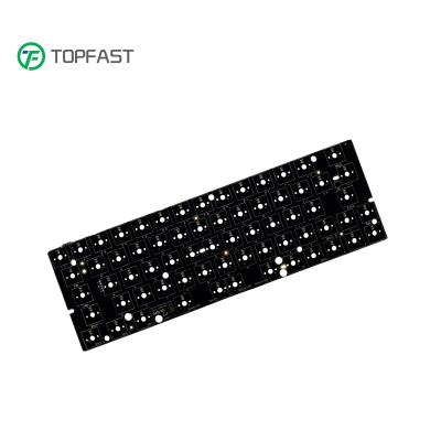 China 65% C 3 Pin 5 Pin Hotswap Black Rgb Mechanical GK64 Keyboard Hot Swapable Service Fr4 Electronic Termination Products GK64X One Wire Type C 3 PCB for sale