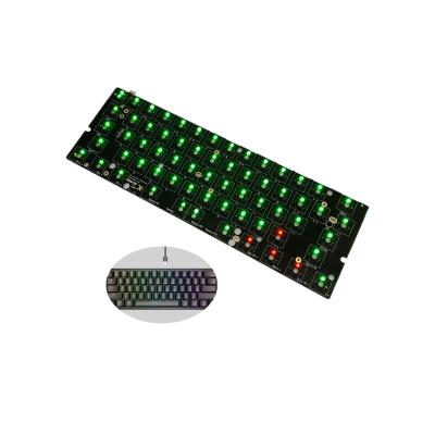 China GK61xs Mechanical Products Electronic PCB Assembly PCBA Manufacturer RGB PCB Panel Keyboard Custom PCB for sale