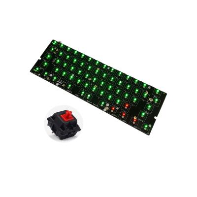 China Electronic Products Factory Prototype Custom Boards GK61xs USB Sample Type C BT RGB Wireless Mechanical Keyboard PCB for sale