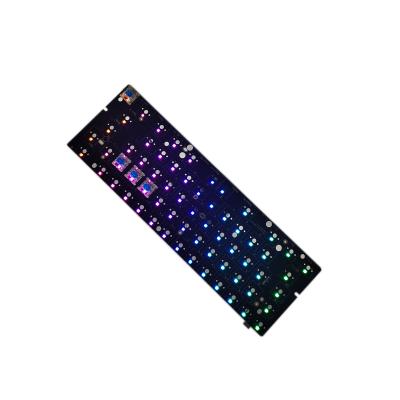 China Electronic Products Manufacture Gk61Guangzhou HotSwap 60% Makeup Keyboard Support Wired RGB PCB Mechanical Keyboard for sale