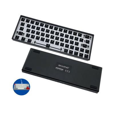 China Home Use /Game Gk64 Keyboard Case For Custom Key Keyboard 100% 80% 60% Brass Aluminum CNC Mechanical Keyboard for sale