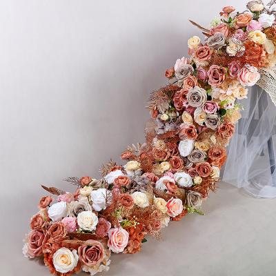 China Factory Beautiful Retail Colorful Silk Table Artificial Flower Rose Centerpieces For Wedding Table Flower Decoration for sale