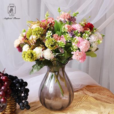 China Factory direct colorful beautiful flowers artificial plastic artificial flowers for wedding decoration for sale