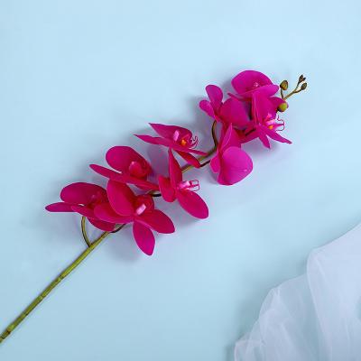 China DKB-229002 Touch Natural Hot Selling Moth Orchid Artificial Cheap Flowers For Wedding Living Room Decoration for sale