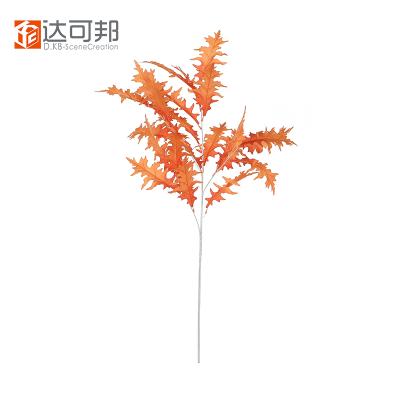 China Hand Made Artificial Birch Leaves Manufacturers Hot Selling Artificial Colorful Birch Leaves Wedding Decoration Birch Leaves for sale