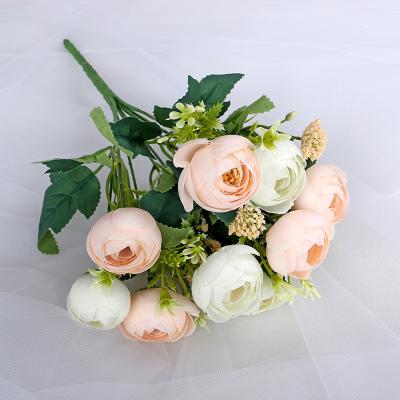 China DKB-239003 Touch DKB-239003 Natural Artificial Indoor Silk Flowers Bouquet Realistic Fake Flowers Decorative Gift for sale