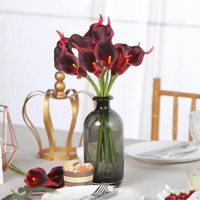 China Natural Factory Supply Touch DKB-1680101 Decorative Artificial Flower, Real Touch Cala Lilies For Home Wedding Decoration for sale